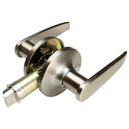 Global RV/Manufactured Housing Interior Lockset, Lever Style, No 707 Passage/Non-Locking, Satin Nickel LSL-707PS-BSN